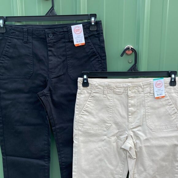 Girls' Stretch Woven Jogger Pants Jeans 2-Pack Size L 10/12 Plus - Picture 2 of 10